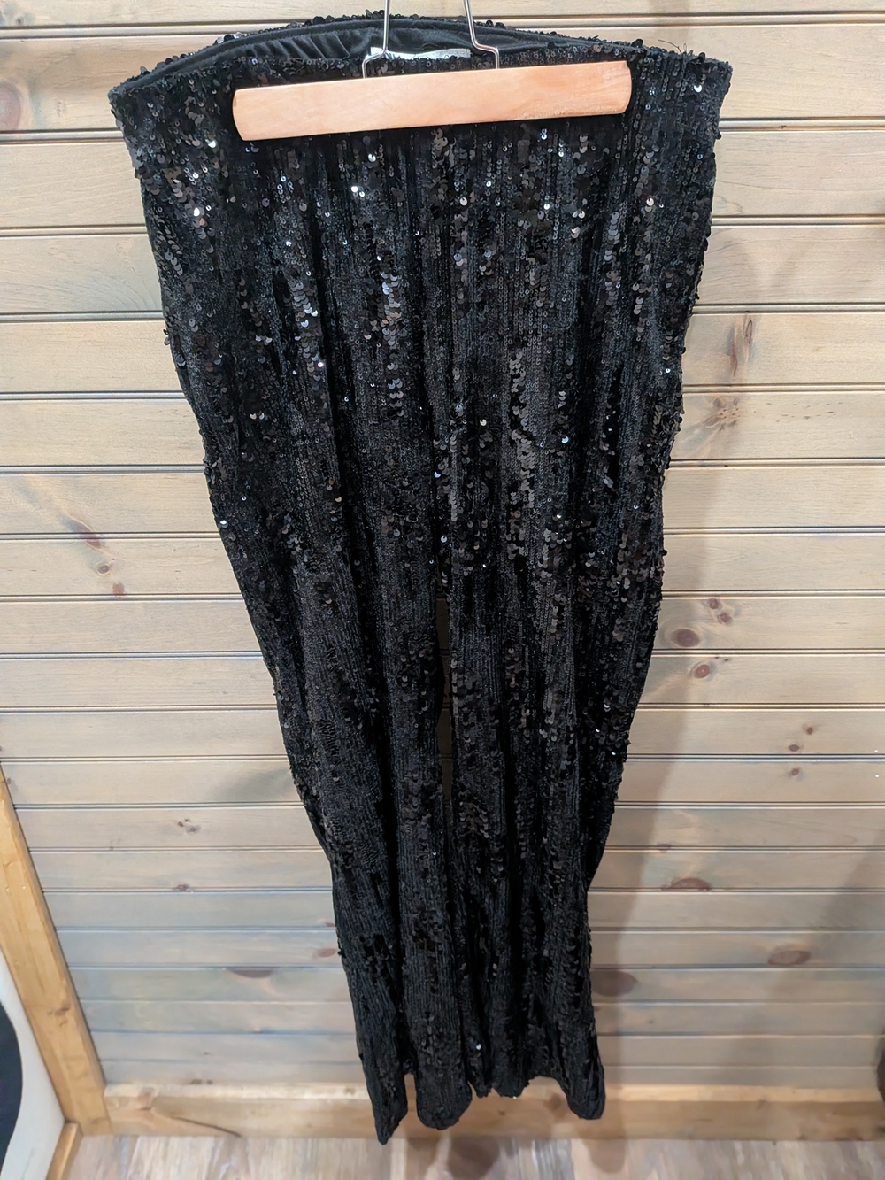 No Boundaries Black Sequin Pants